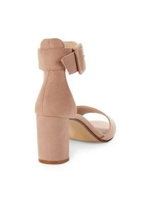 商品Chinese Laundry|Rumor Faux-Suede Block-Heel Sandals,价格¥119,第3张图片详细描述