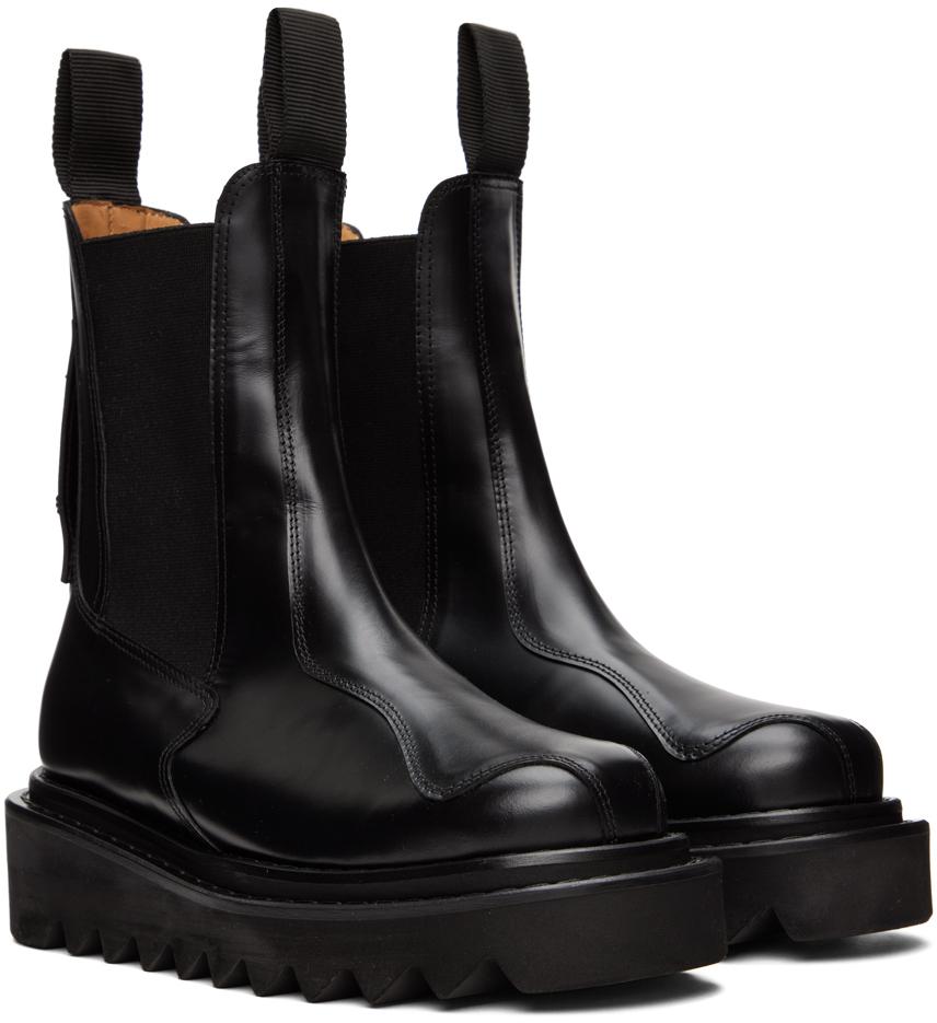 Black Leather Boots商品第4张图片规格展示