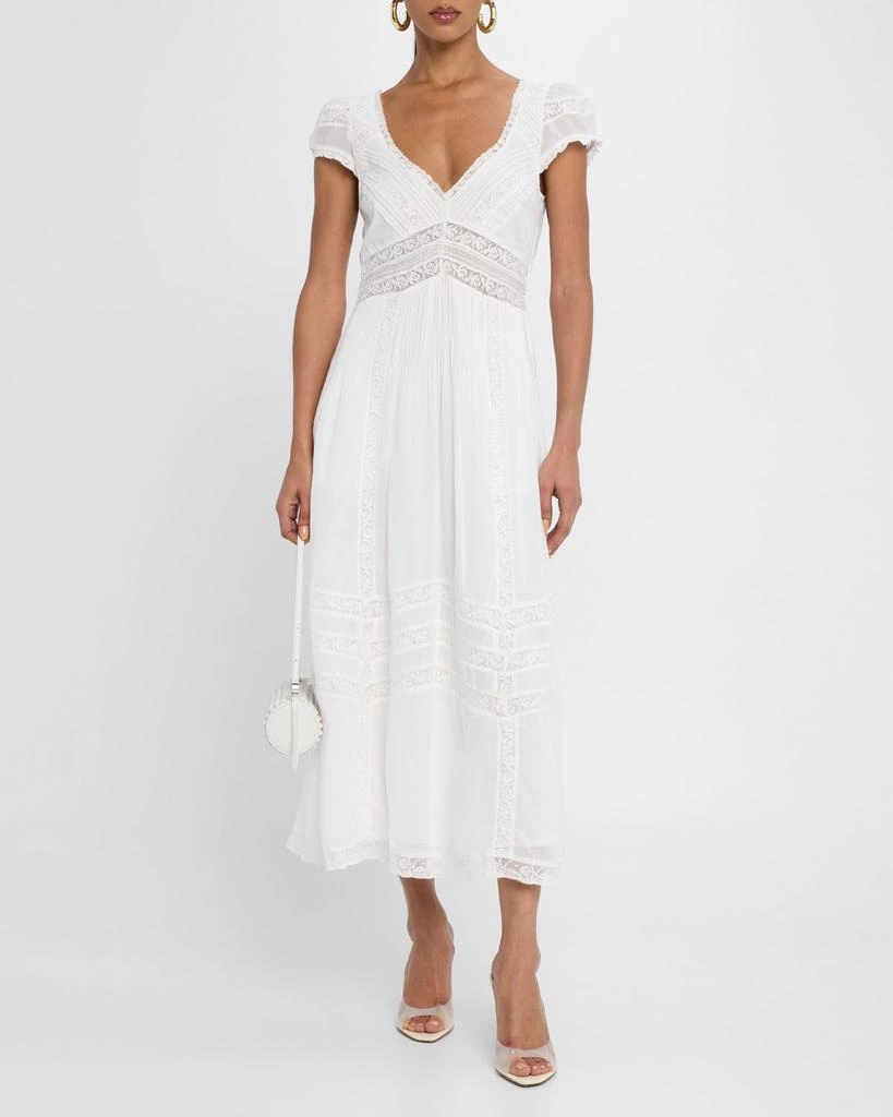商品LOVESHACKFANCY|Suvi Cotton Midi Dress,价格¥3066,第4张图片详细描述