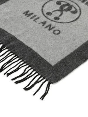 商品Moschino|Logo Reversible Wool Fringed Scarf,价格¥952,第3张图片详细描述