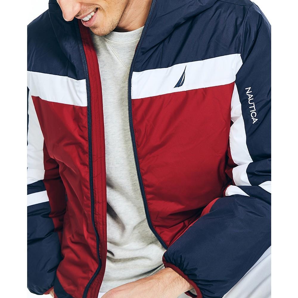 商品Nautica|Men's Sustainably Crafted Tempasphere Colorblocked Jacket,价格¥463,第5张图片详细描述