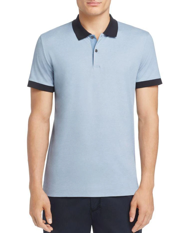 商品Theory|Contrast Trim Pique Slim Fit Polo Shirt,价格¥347,第1张图片