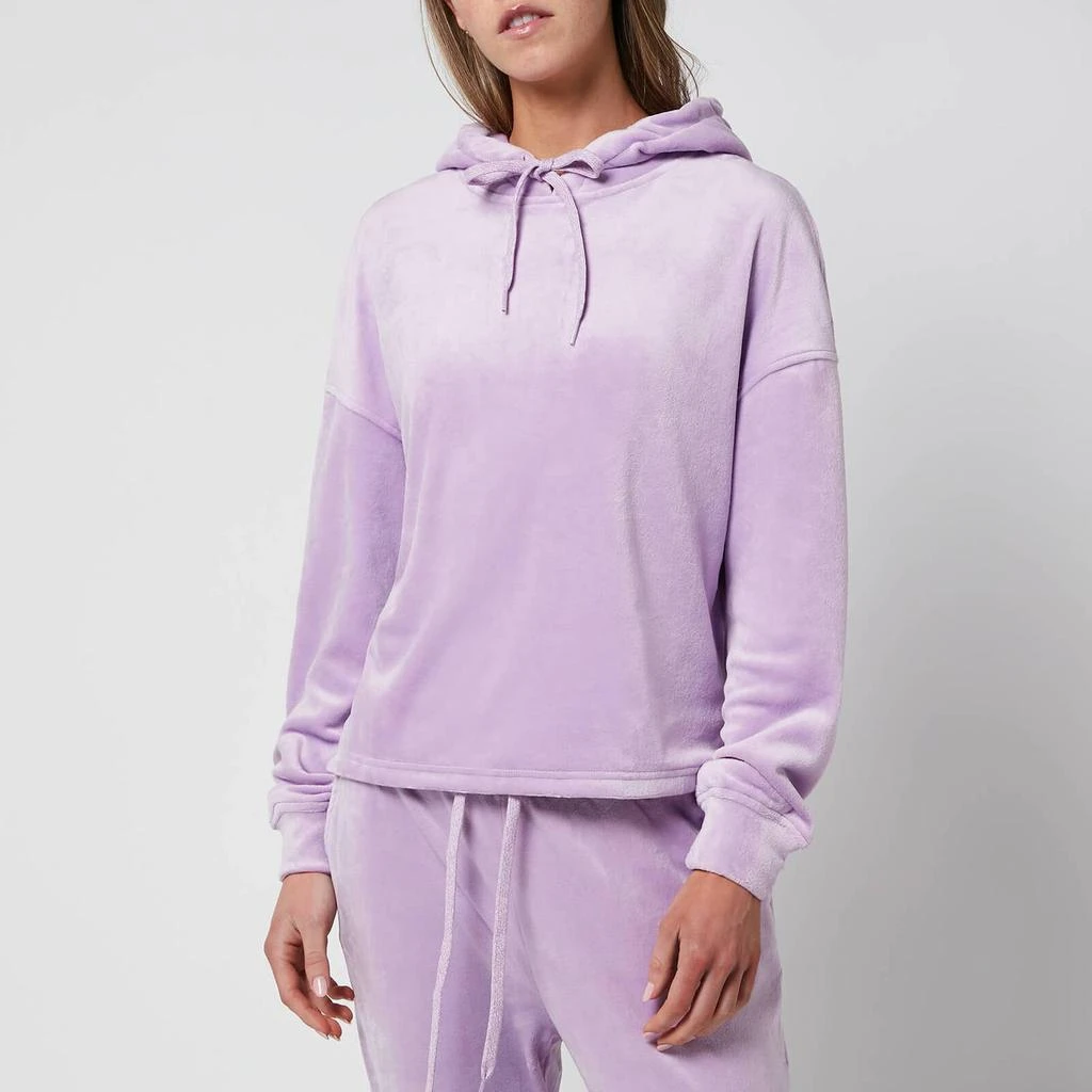商品UGG|UGG Women's Belden Velvet Hoodie - Purple Lake,价格¥115,第1张图片
