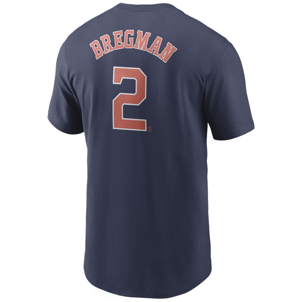 Men's Alex Bregman Houston Astros Name and Number Player T-Shirt商品第1张图片规格展示