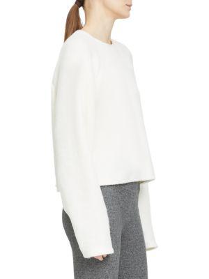 Virgin Wool-Blend Cropped Sweater商品第3张图片规格展示