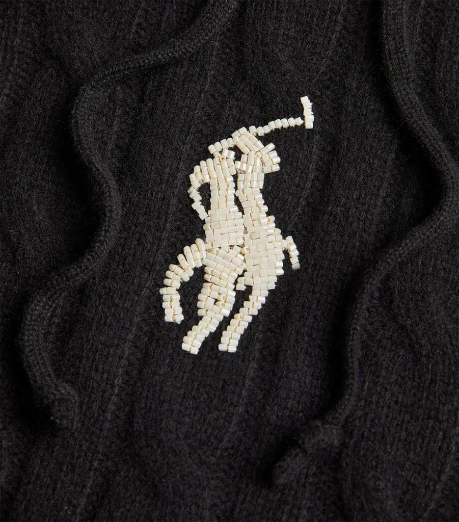 商品Ralph Lauren|Cable Knit Polo Pony Hoodie,价格¥3840,第5张图片详细描述