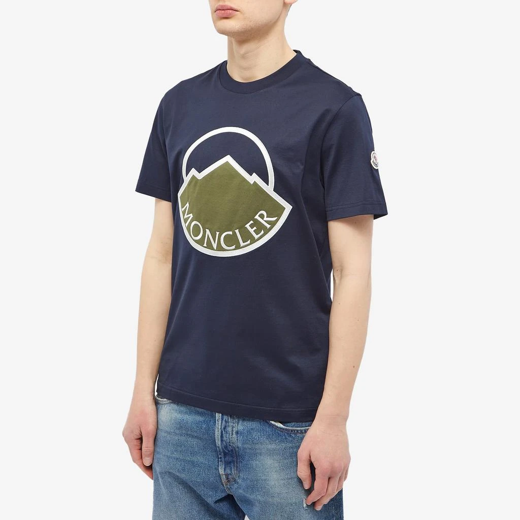 商品Moncler|Moncler Mountain Logo T-Shirt,价格¥2907,第2张图片详细描述