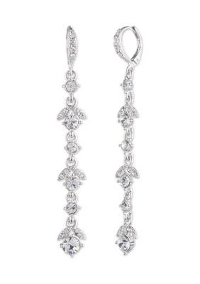 商品Givenchy|Silver Tone Crystal Linear Earrings,价格¥305,第1张图片