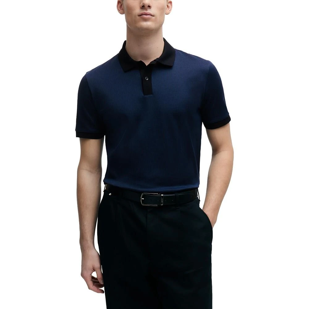 商品Hugo Boss|Men's Structured Polo Shirt,价格¥957,第1张图片