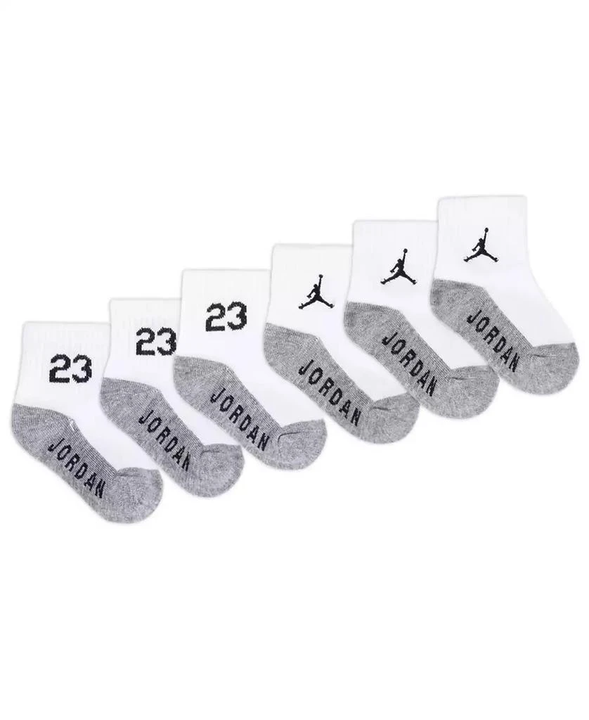 商品Jordan|Baby and Toddler Boys Core Jumpman Ankle Socks, Pack of 6,价格¥83,第5张图片详细描述