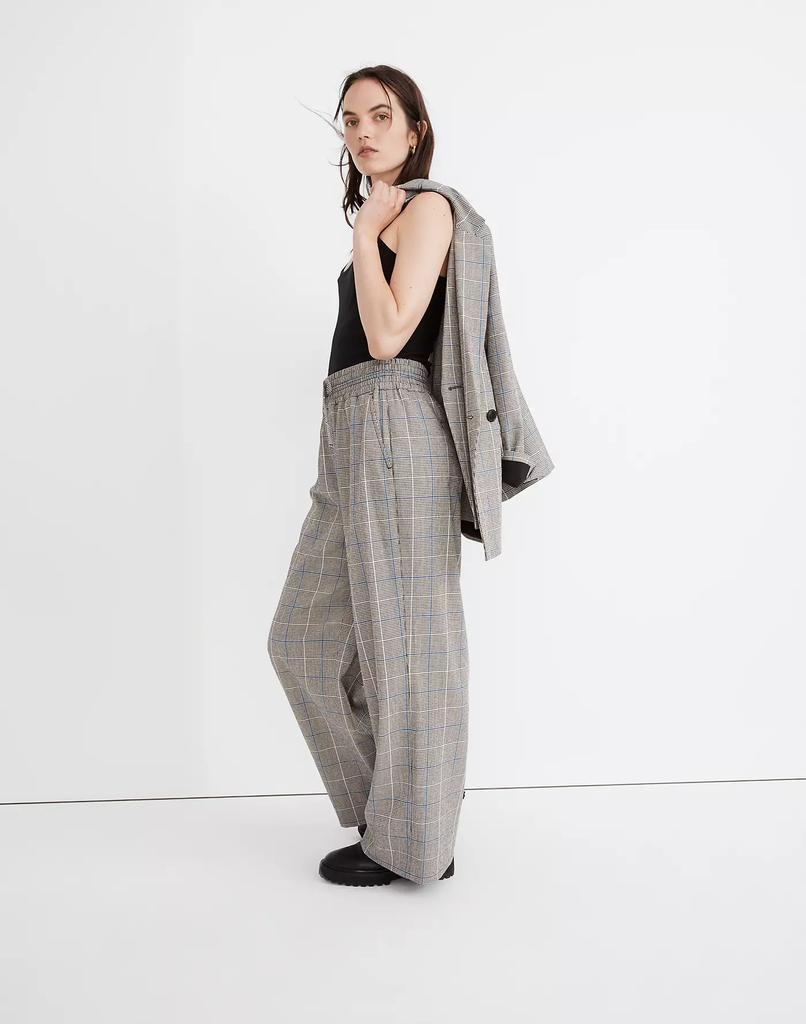 商品Madewell|Tall Carley Wide-Leg Pants in Plaid,价格¥797,第4张图片详细描述