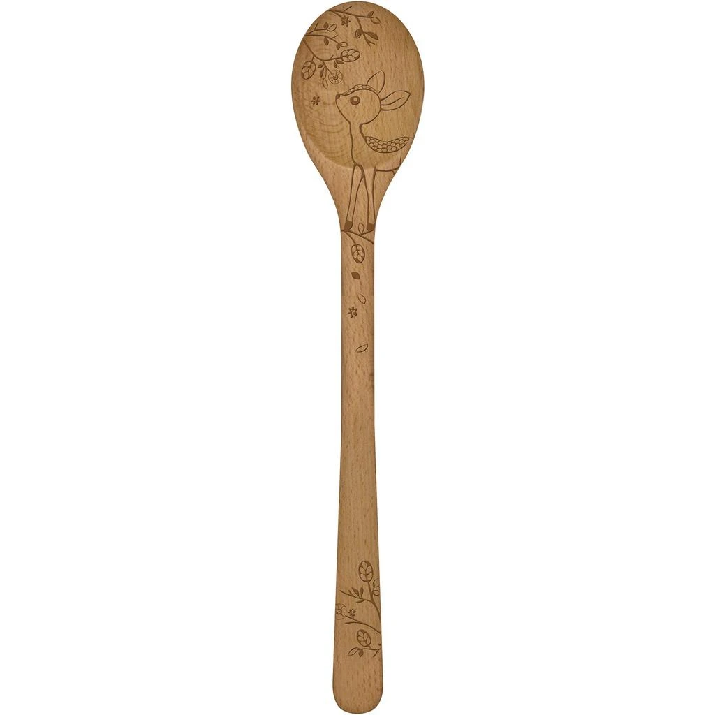 商品Talisman Designs|Laser Etched Beechwood Sauce Spoon, Woodland Collection,价格¥111,第1张图片