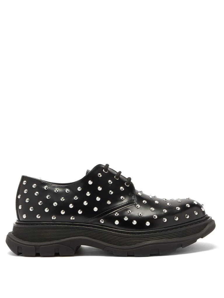 商品Alexander McQueen|Tread studded leather Derby shoes,价格¥7457,第1张图片