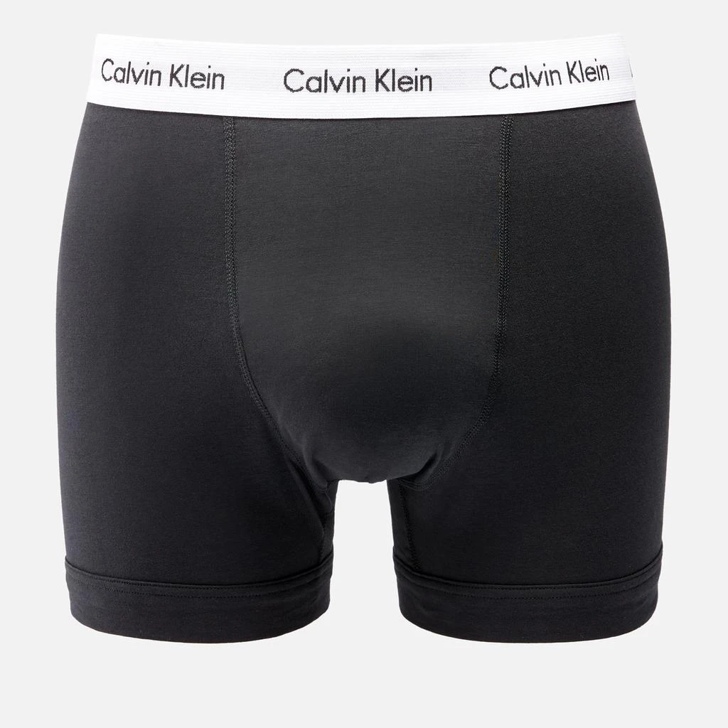 商品Calvin Klein|Calvin Klein Men's Three-Pack Cotton-Jersey Trunks - Black,价格¥413,第2张图片详细描述