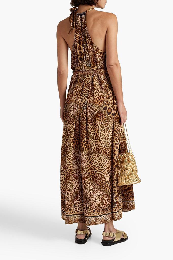 商品Camilla|Crystal-embellished printed silk wide-leg jumpsuit,价格¥3156,第1张图片