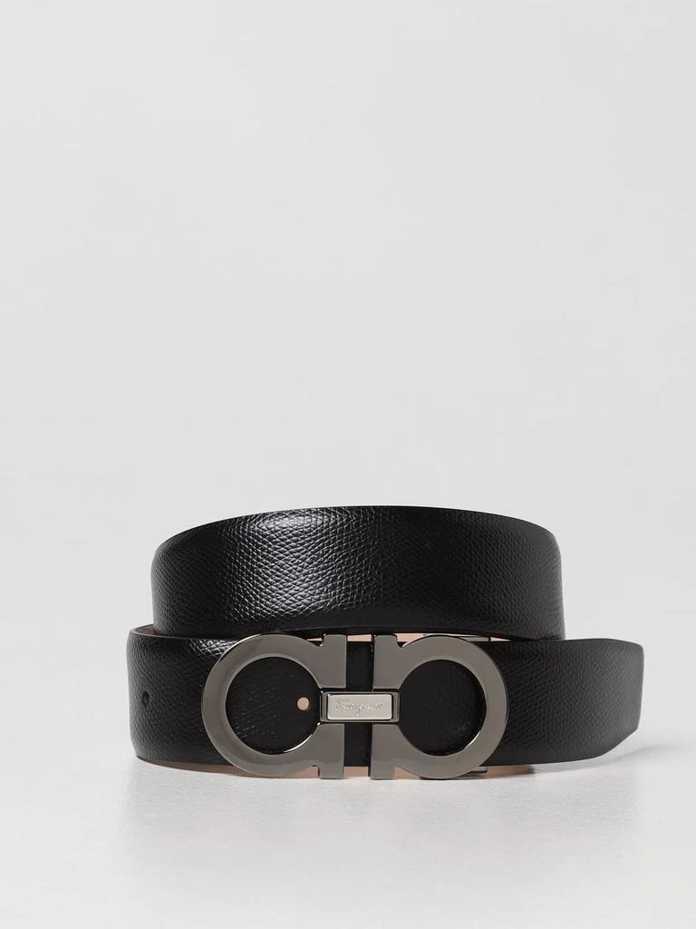 商品Salvatore Ferragamo|Ferragamo Gancini grained leather belt,价格¥2517,第1张图片