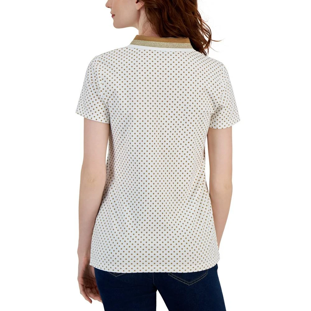 商品Tommy Hilfiger|Women's Dandy Dot-Print Polo Shirt,价格¥134,第2张图片详细描述