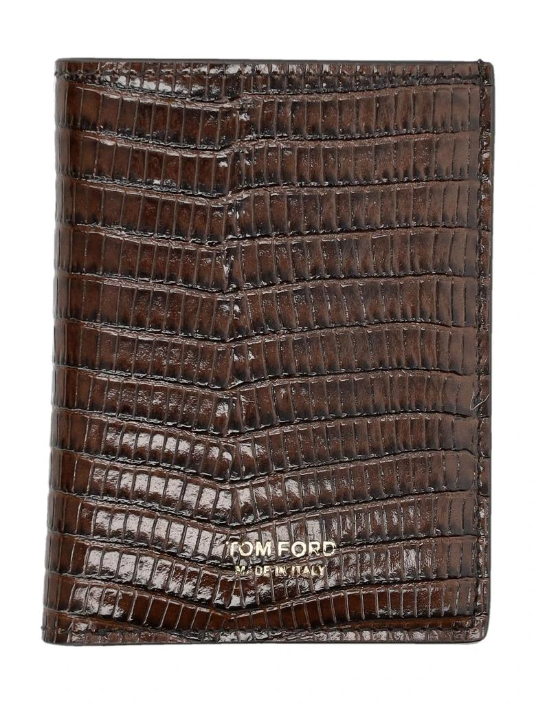 商品Tom Ford|GLOSSY PRINTED CROC CARDHOLDER,价格¥2693,第1张图片