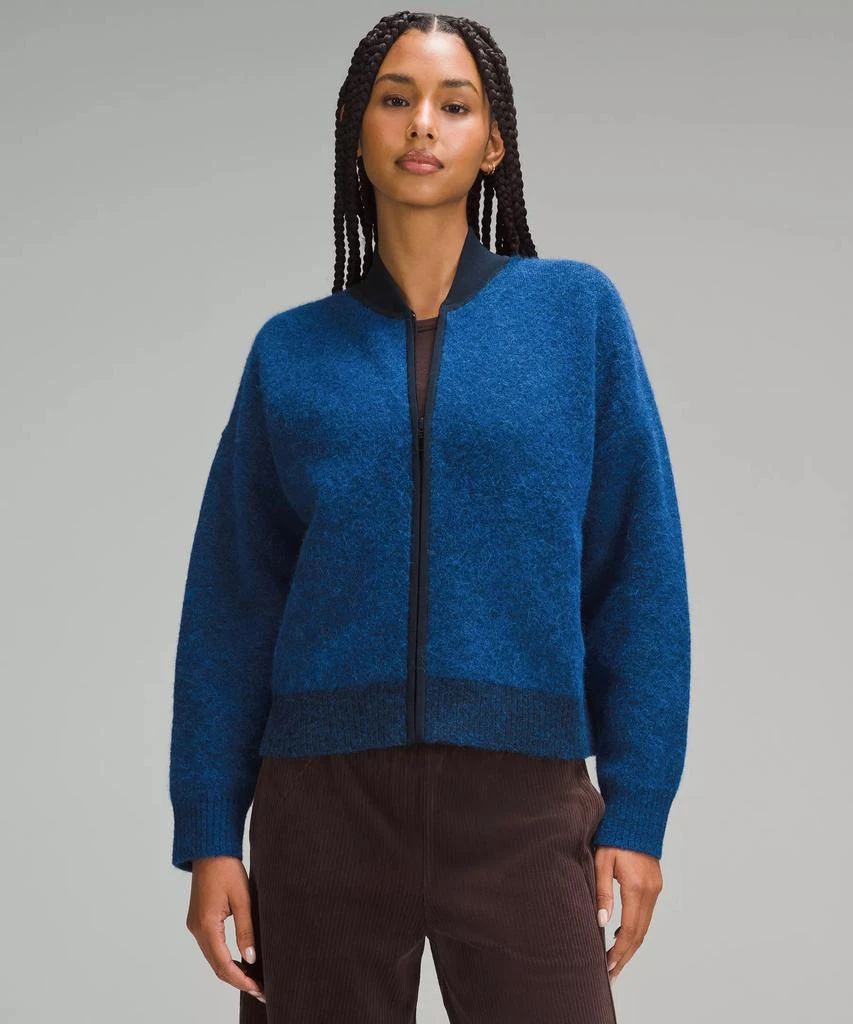 商品Lululemon|Alpaca Wool-Blend Knit Bomber Jacket,价格¥1243,第1张图片