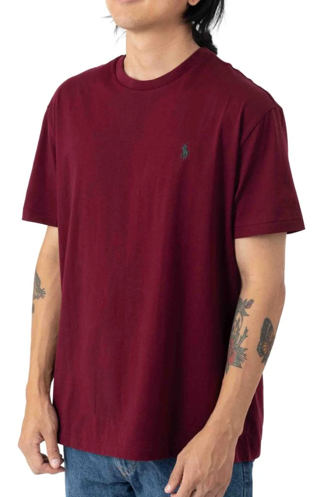 商品Ralph Lauren|Classic Solid Crewneck T-Shirt - Classic Wine ,价格¥121,第2张图片详细描述