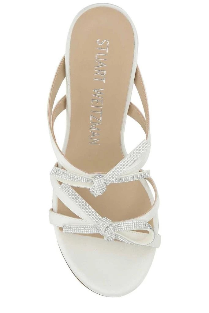 商品Stuart Weitzman|Stuart Weitzman Bow-Detailed Embellished Heeled Sandals,价格¥1902,第3张图片详细描述