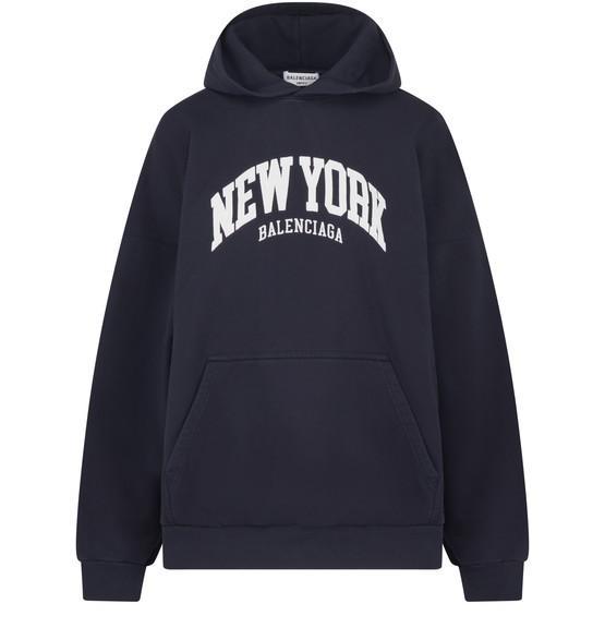 商品Balenciaga|Cities New York Fit Wide 连帽衫,价格¥7127,第1张图片