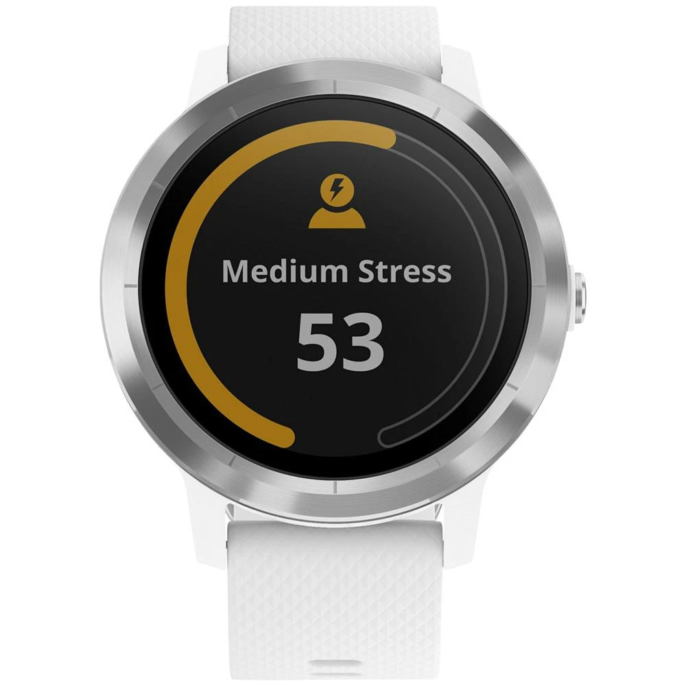 商品Garmin|Unisex vívoactive® 3 White Silicone Strap Smart Watch 43mm,价格¥1402,第2张图片详细描述