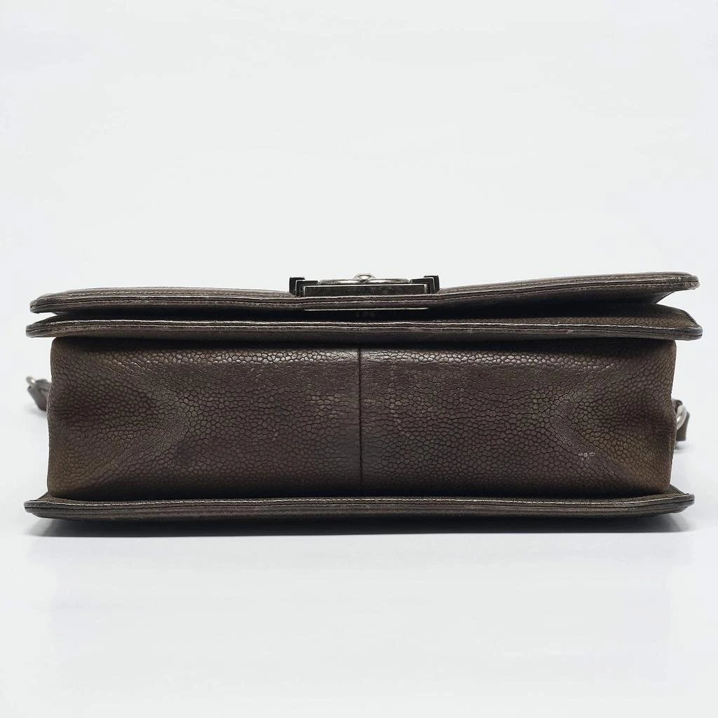 Chanel Dark Brown Caviar Quilted Leather Medium Boy Flap Bag 商品