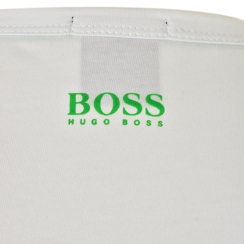 Hugo Boss 雨果博斯 男士米白色棉质短袖T恤 TEE1-50383429-100商品第4张图片规格展示