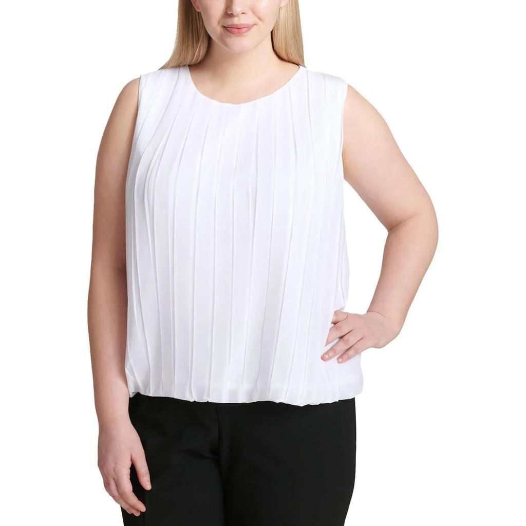 商品Calvin Klein|Calvin Klein Womens Plus Pleated Suit Separate Camisole Top,价格¥268,第2张图片详细描述