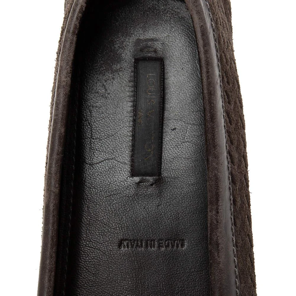 Louis Vuitton Brown Suede And Leather  Loafers Size 38 商品