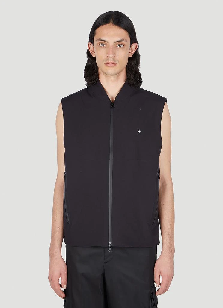 商品Stone Island|Compass Embroidery Sleeveless Jacket,价格¥2031,第1张图片