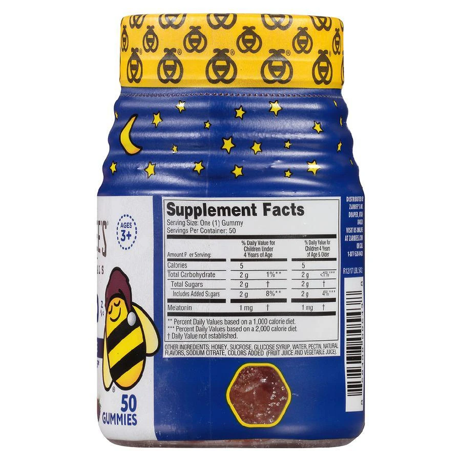 商品ZarBee's Naturals|Child Sleep Gummies Berry,价格¥82,第3张图片详细描述