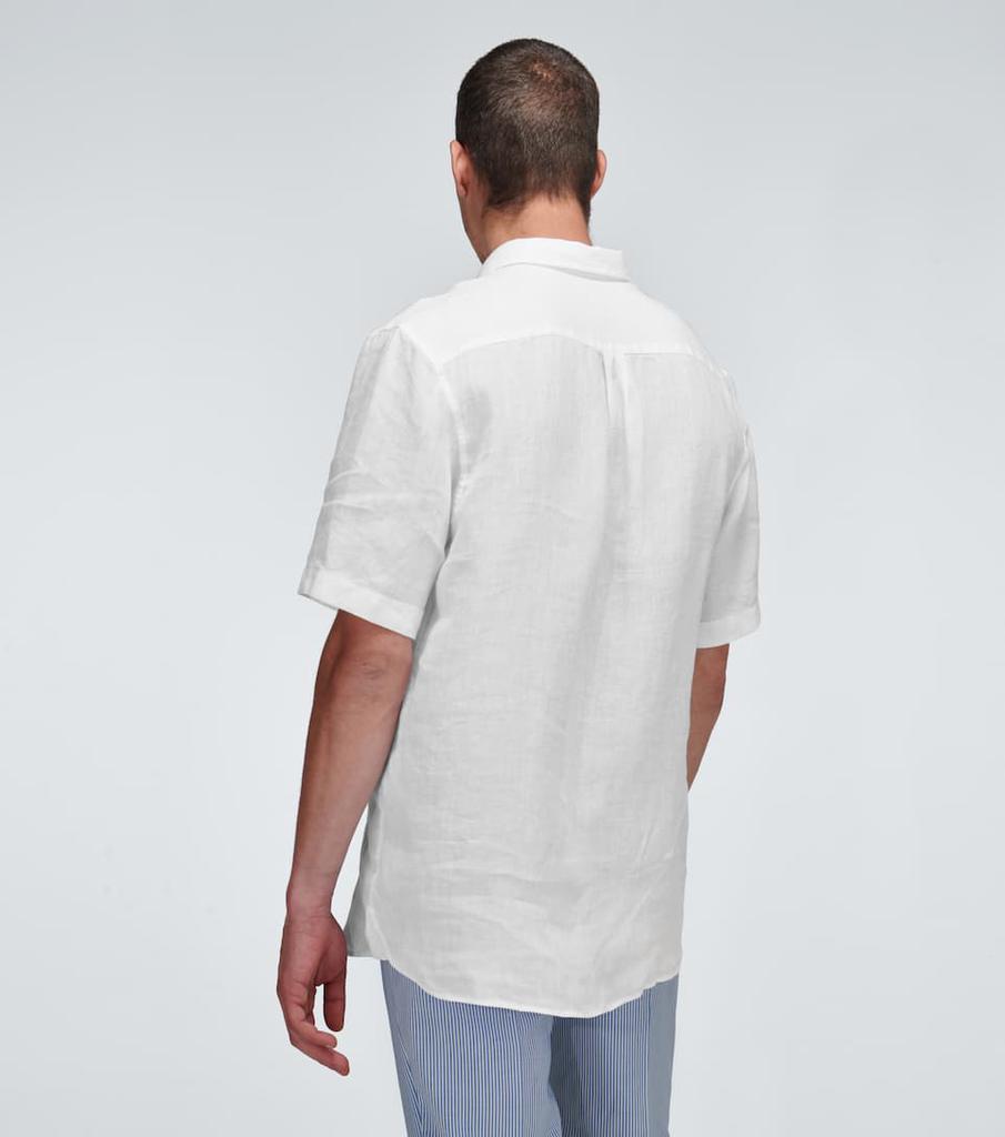 亚麻短袖衬衫商品第4张图片规格展示