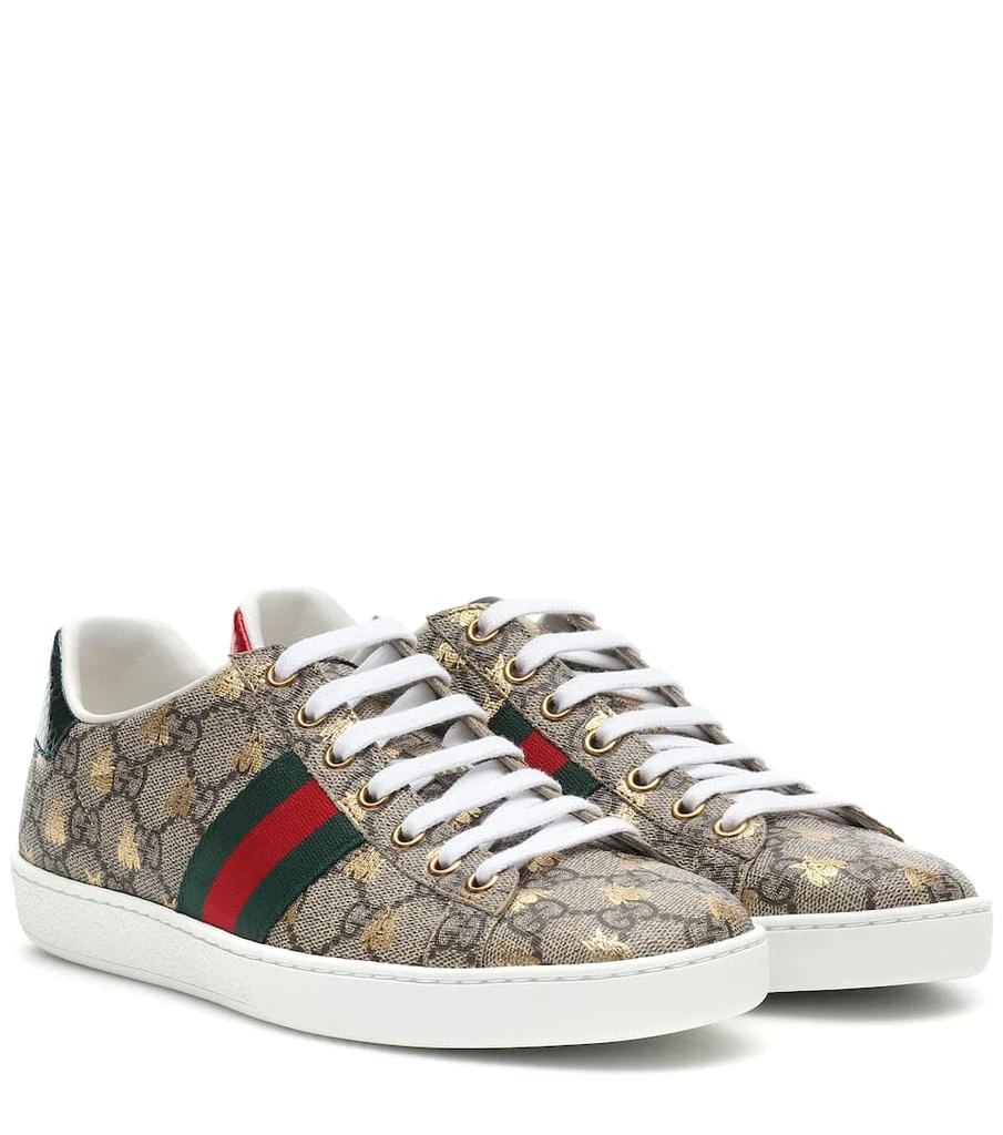 商品Gucci|Ace canvas printed sneakers,价格¥5879,第1张图片