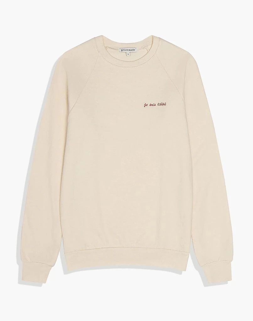 商品Madewell|Gracemade I Am Free Organic Cotton Sweatshirt,价格¥518,第3张图片详细描述