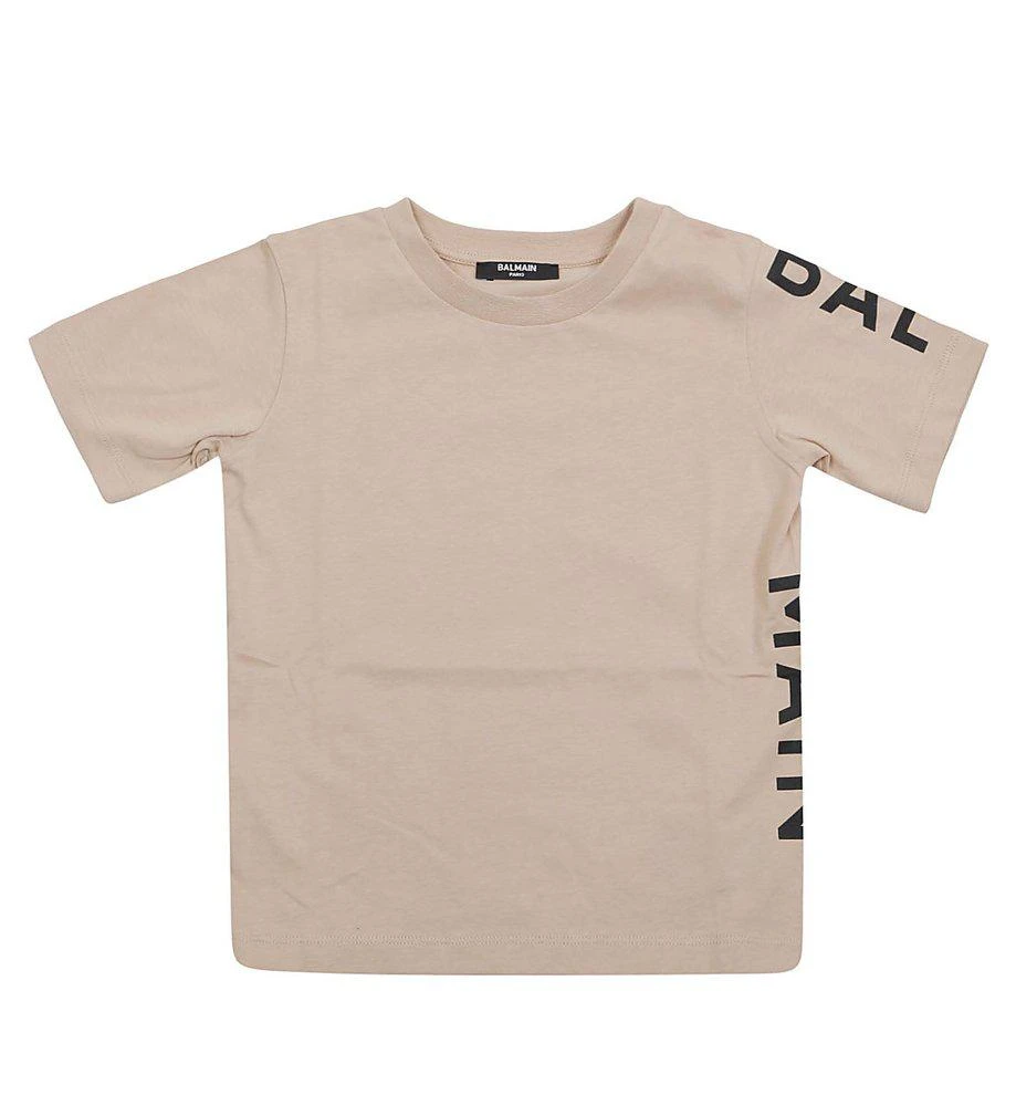 商品Balmain|Balmain Kids Logo Printed Crewneck T-Shirt,价格¥1058,第1张图片