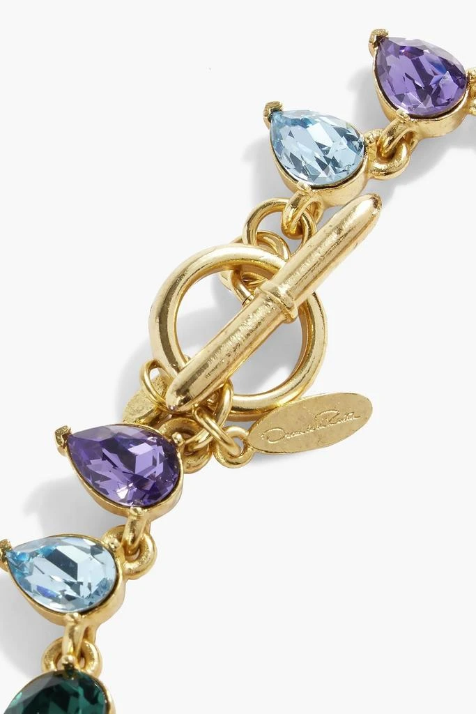 商品Oscar de la Renta|Gold-tone crystal bracelet,价格¥1972,第2张图片详细描述