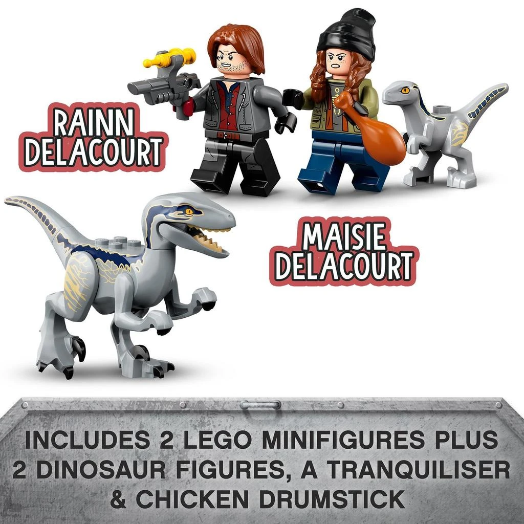 商品LEGO|LEGO Jurassic World: Blue & Beta Velociraptor Capture Toy (76946),价格¥253,第5张图片详细描述