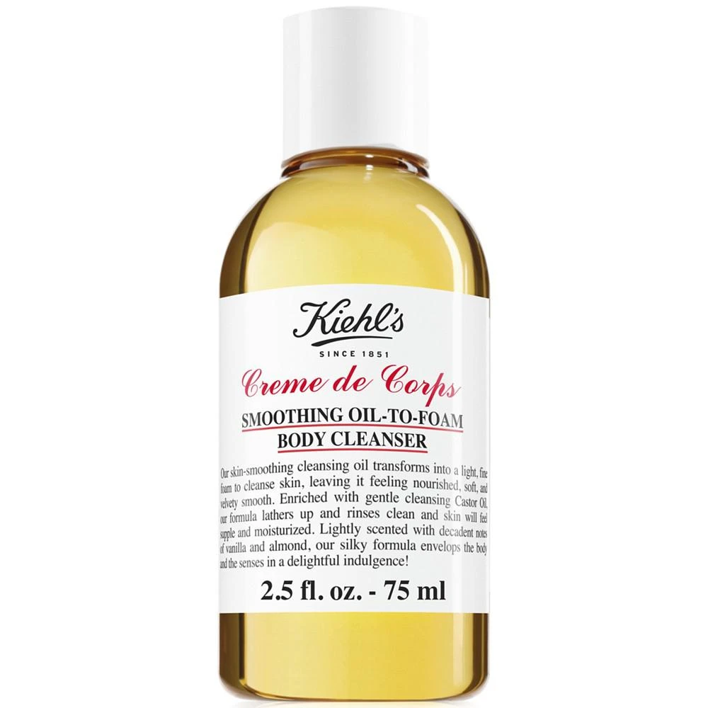 商品Kiehl's|Creme de Corps Smoothing Oil-To-Foam Body Cleanser, 2.5-oz.,价格¥93,第1张图片