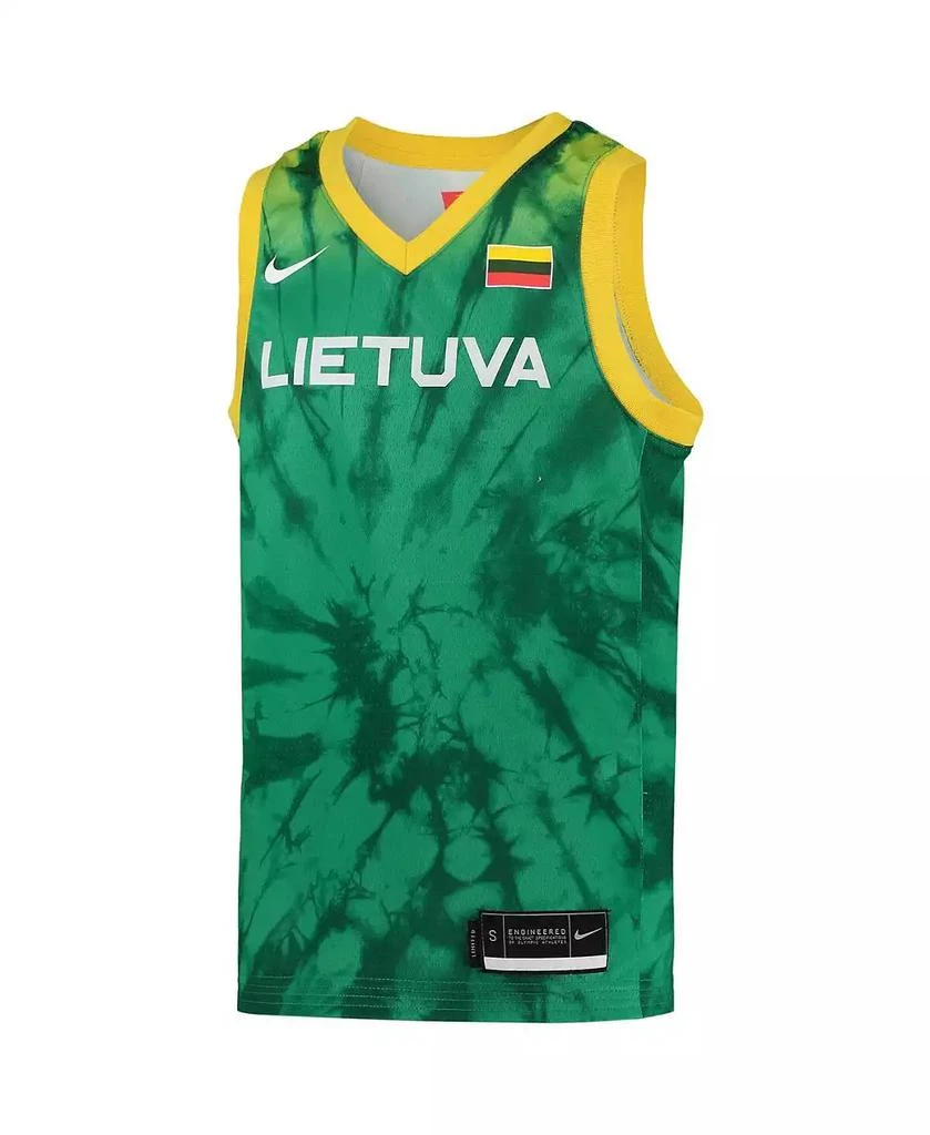 商品NIKE|Big Boys Green Lithuania Basketball 2020 Summer Olympics Replica Team Jersey,价格¥565,第2张图片详细描述