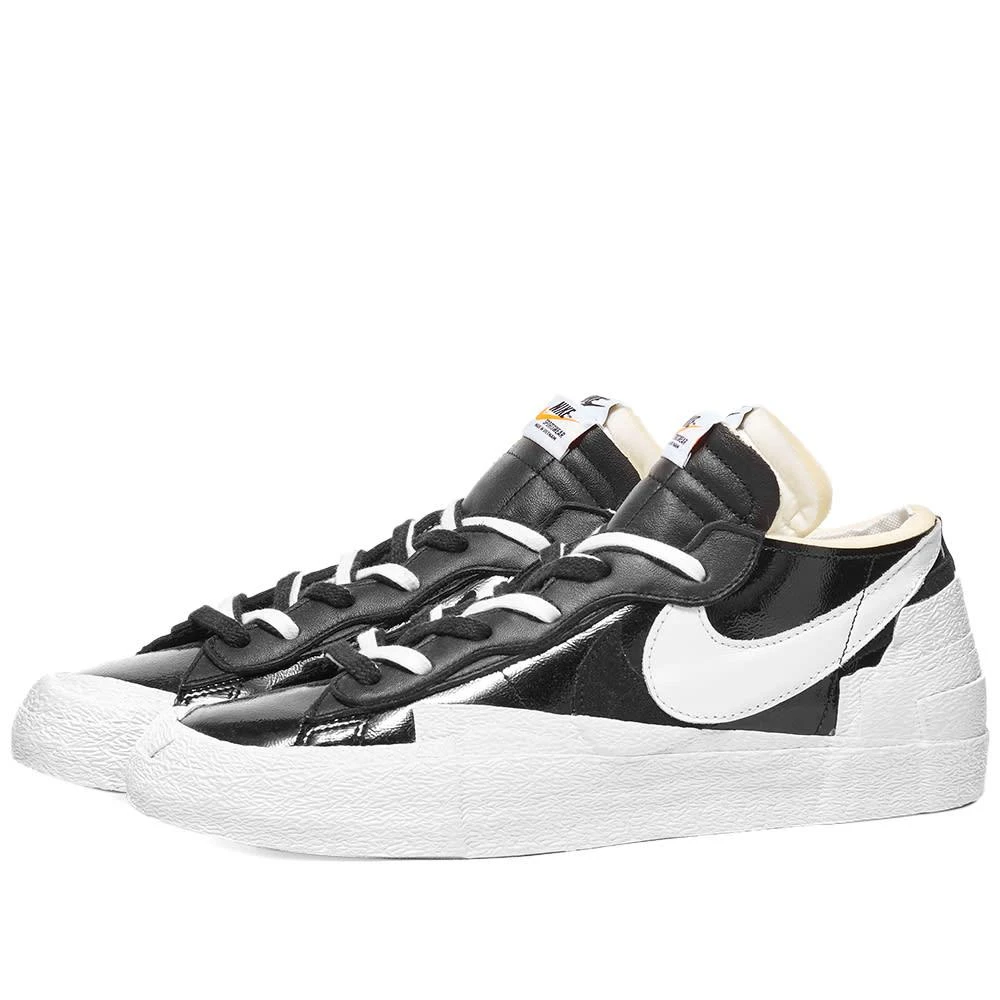 商品NIKE|男款 耐克 Sacai 联名 Blazer 低帮 休闲鞋 黑白款,价格¥1162,第1张图片