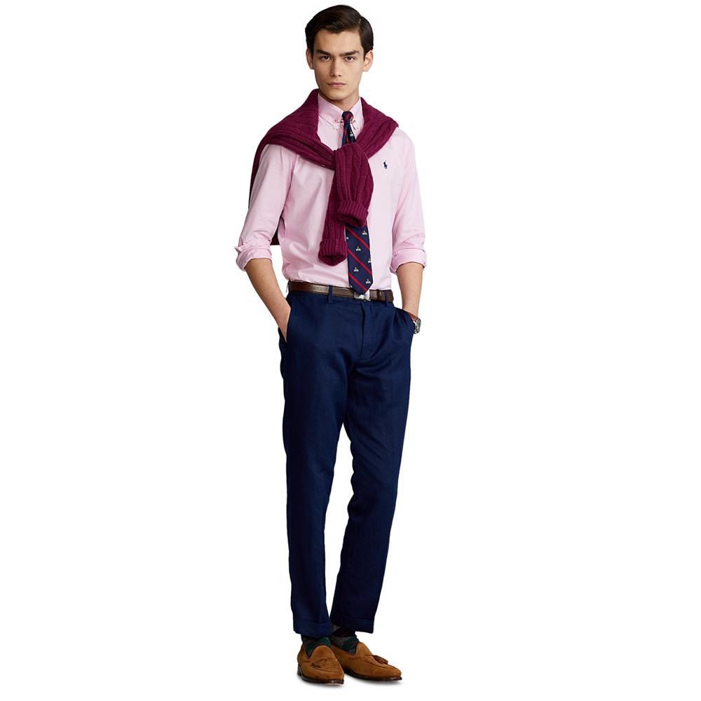 商品Ralph Lauren|Men's Big & Tall Straight Fit Linen-Blend Pants,价格¥932,第7张图片详细描述