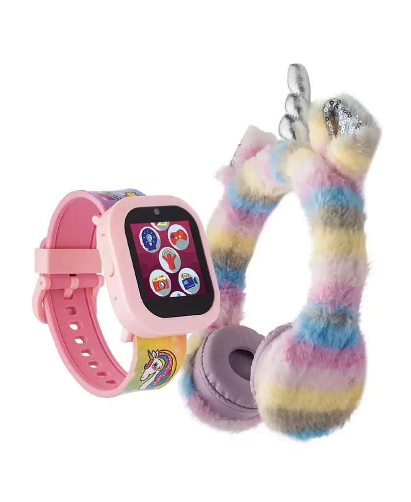 商品Playzoom|V3 Girls Pink and Blue Silicone Smartwatch 42mm Gift Set,价格¥225,第1张图片