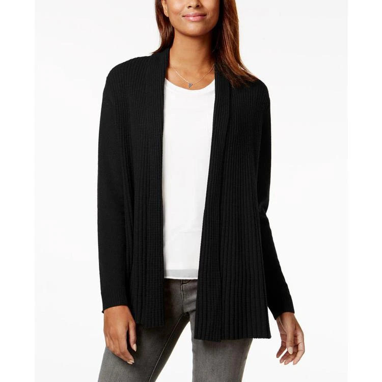 商品Charter Club|小码 Cashmere Ribbed Open-Front Cardigan, Created for Macy's,价格¥569,第1张图片