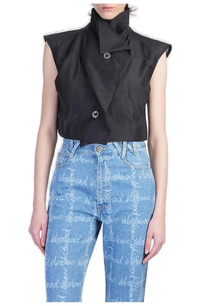 商品Vivienne Westwood|Vivienne Westwood Honor Cropped Shirt,价格¥3066,第1张图片