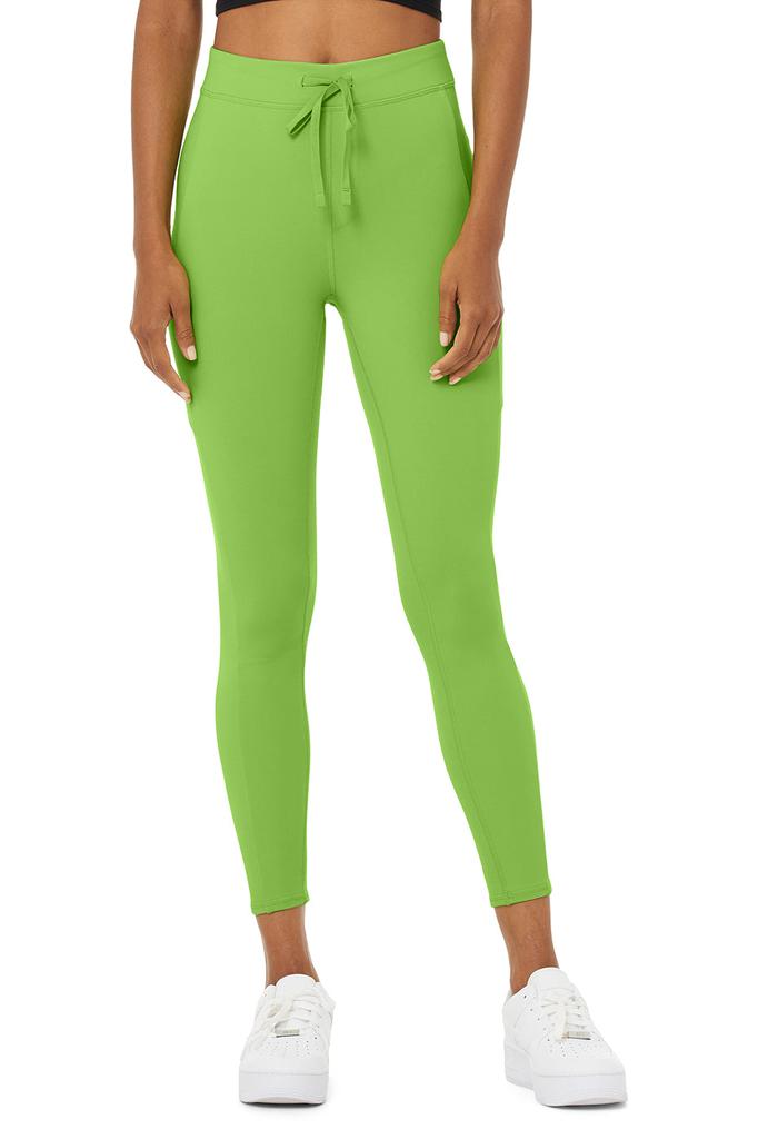 7/8 High-Waist Checkpoint Legging - Green Apple商品第1张图片规格展示