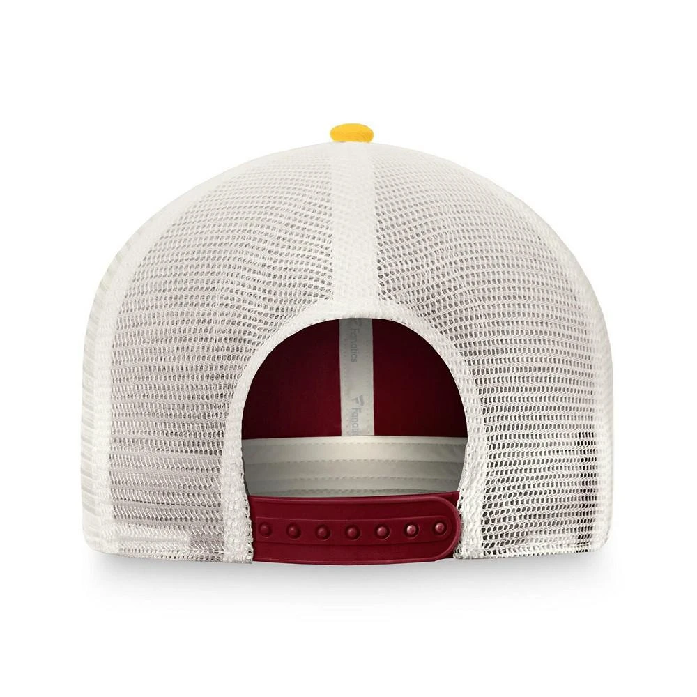 商品Fanatics|Men's Branded Burgundy, Gold Washington Commanders True Classic Retro Trucker Snapback Hat,价格¥190,第2张图片详细描述