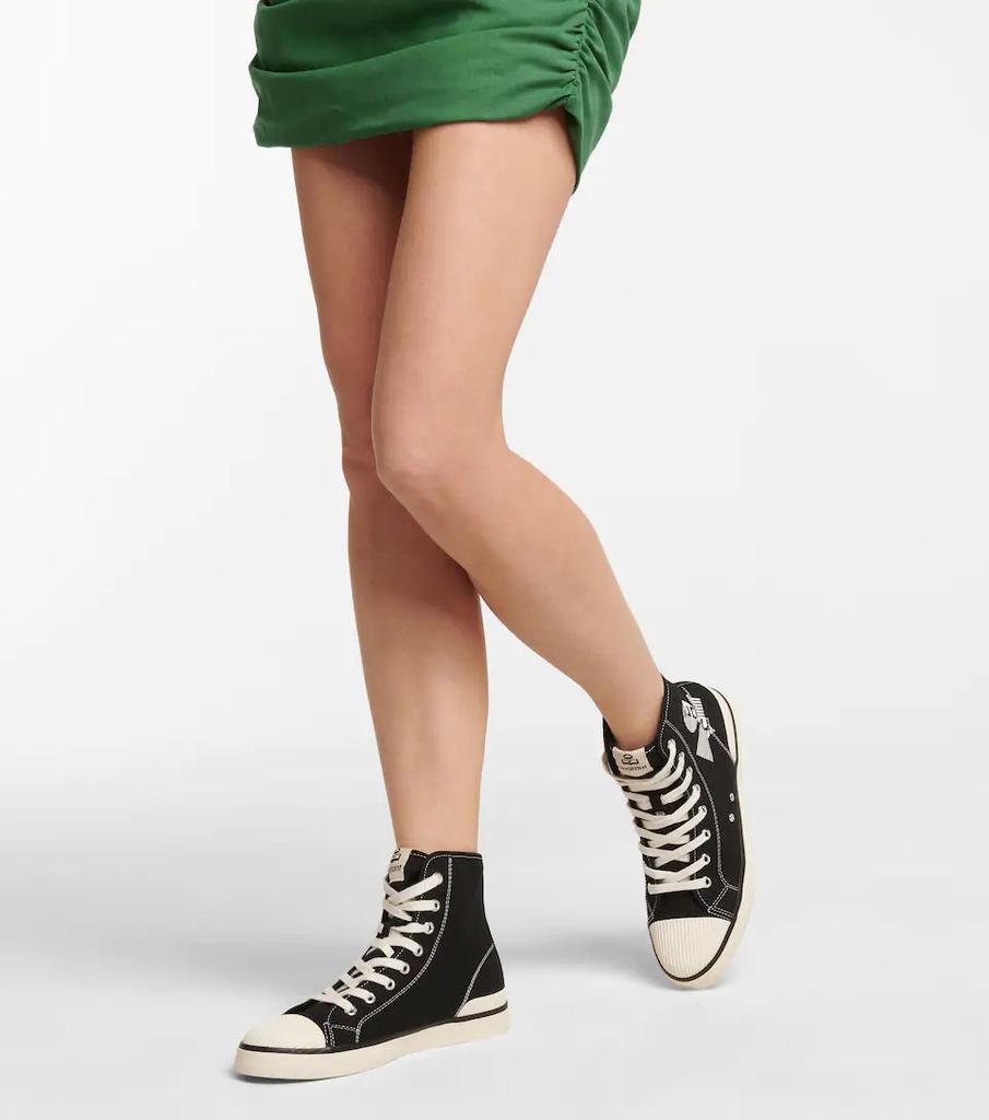 商品Isabel Marant|Benkeen canvas high-top sneakers,价格¥1589,第6张图片详细描述