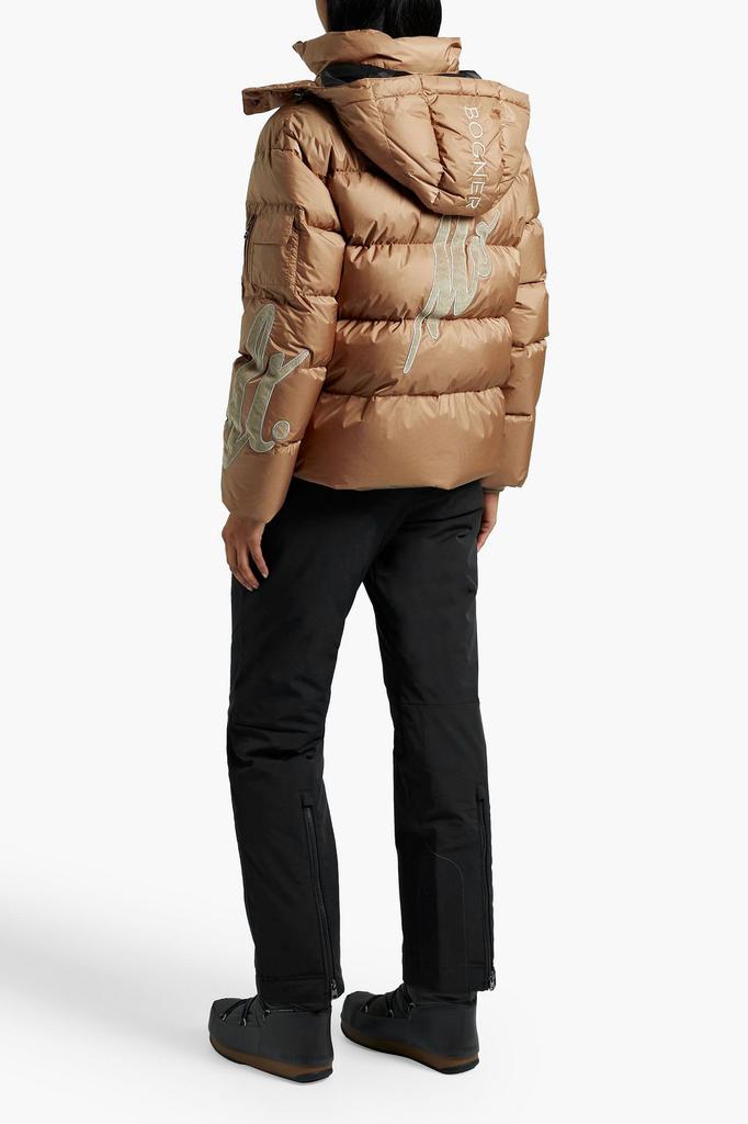+ St Moritz Lora appliquéd quilted hooded down ski jacket商品第5张图片规格展示